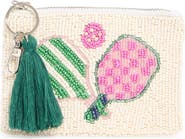Collection XIIX Pickle Ball Beaded Coin Pouch