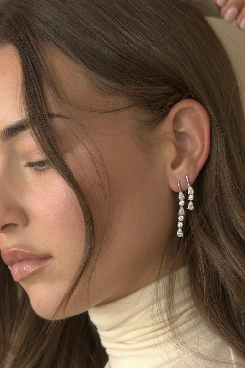 Linea Drip Earring, Alternate, color, Medium