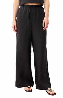 Marine Layer Linen Blend Wide Leg Pants