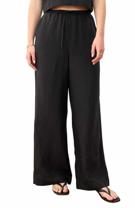 Marine Layer Linen Blend Wide Leg Pants