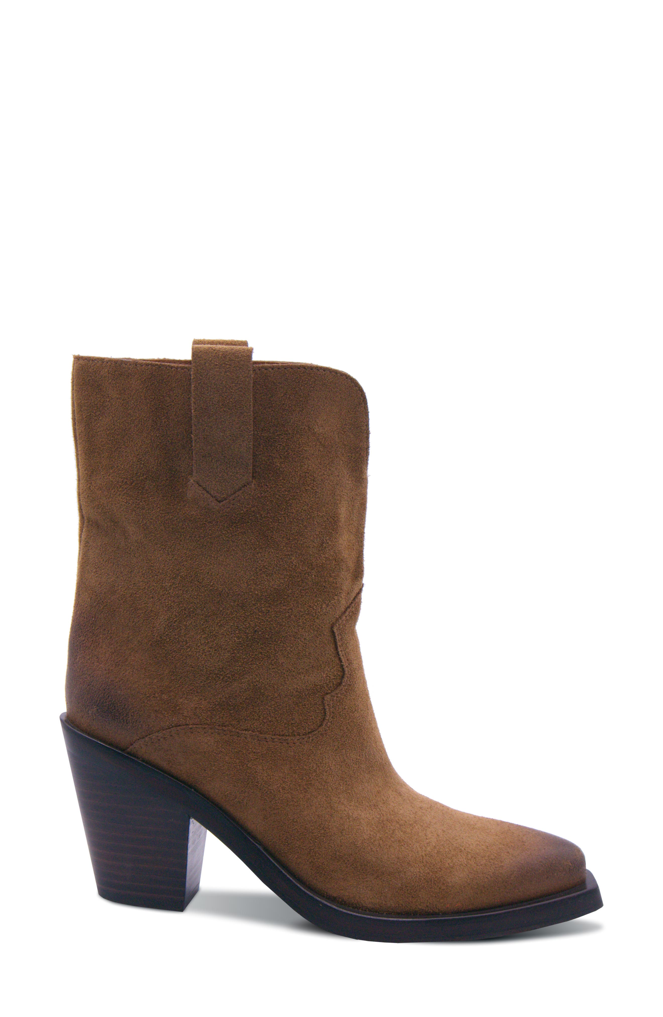 Jester Western Bootie, Alternate, color, CHESTNUT