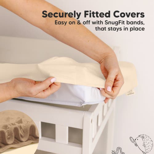 Keababies 2-pack Isla Changing Pad Covers In Pecan