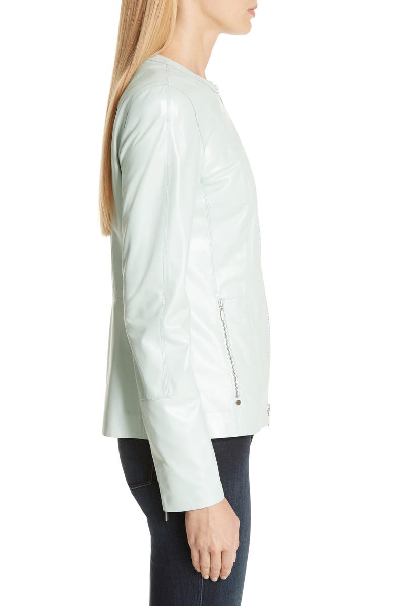 Lafayette 148 New York Janella Leather Jacket, Alternate, color,