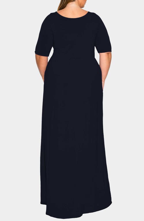 L I V D Eva Jersey Maxi Dress In Blue