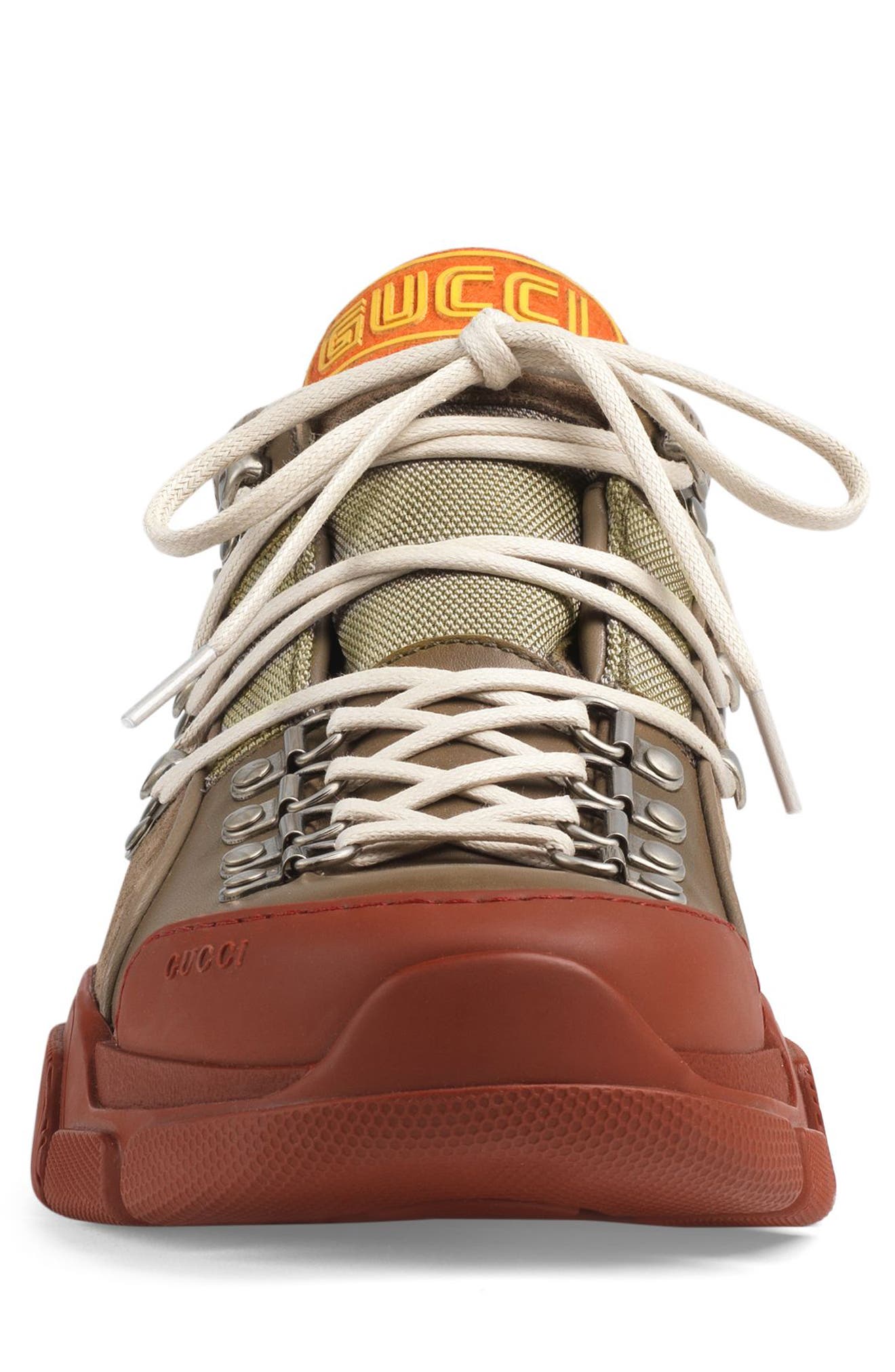 Leather & Original GG Trekking Boot, Alternate, color, BEIGE