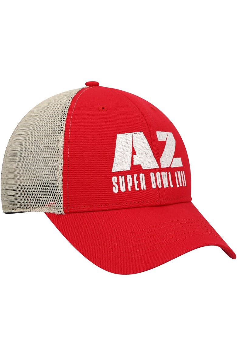 Men's '47 Red/Natural Super Bowl LVII Flagship Wash MVP Snapback Hat, Alternate, color, Red