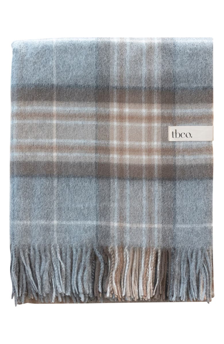 TBCo Tartan Lambswool Blanket, Main, color, 