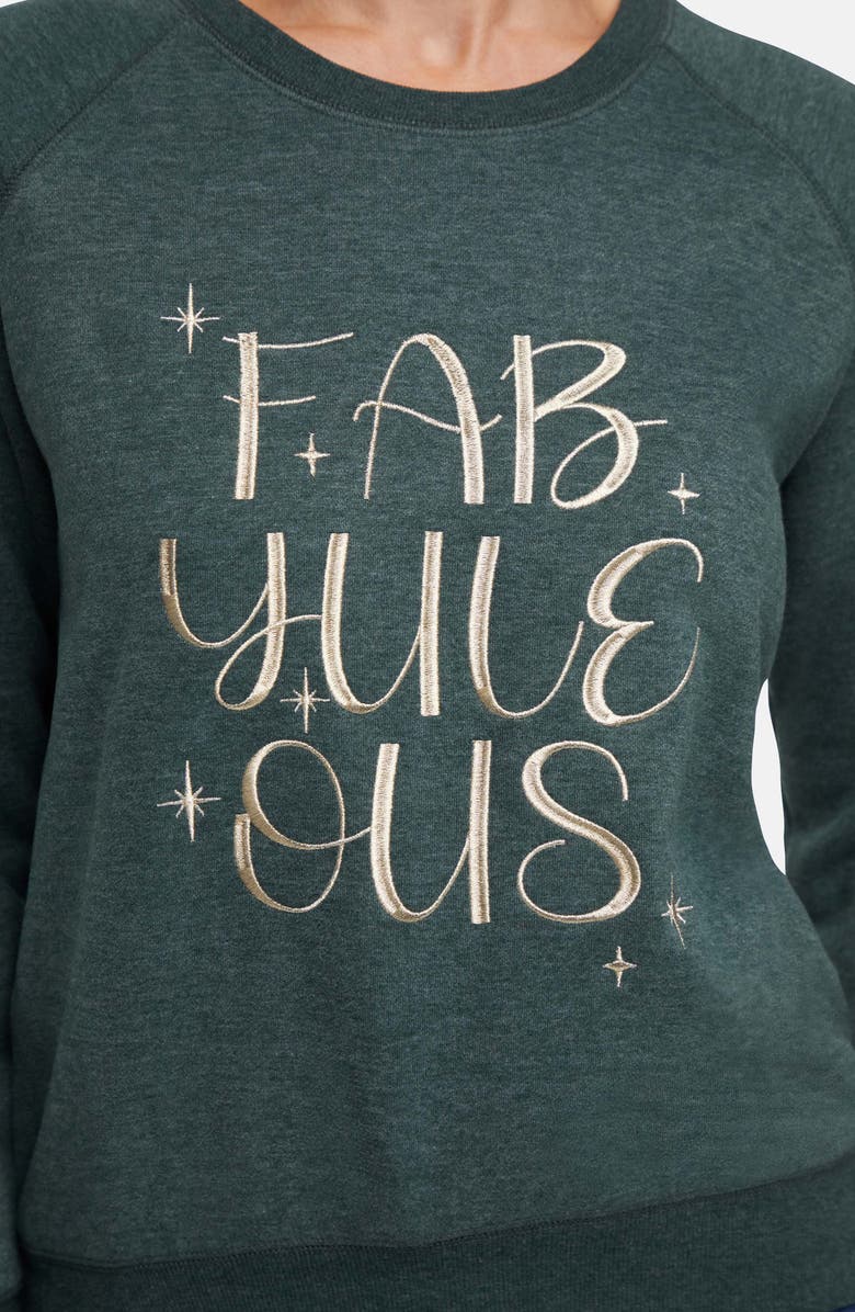 Wildfox Keely Fabulous Sweatshirt, Alternate, color, Heather Pine Grove