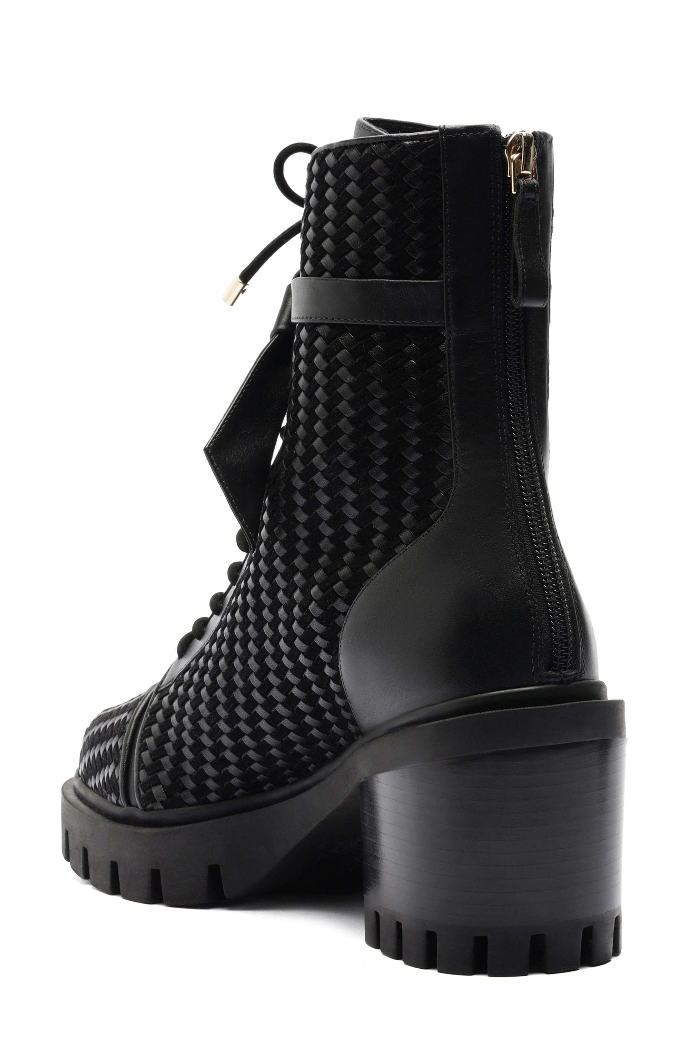 Alexandre Birman Tresse Combat Boot, Alternate, color, 
