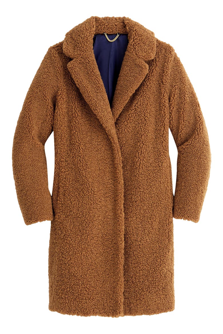Teddy Topcoat, Alternate, color, WARM BRANDY