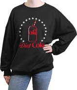 Coca Cola Junior's Coca Cola Diet Can Stars Stamp Sweatshirt
