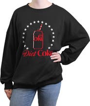 Coca Cola Junior's Coca Cola Diet Can Stars Stamp Sweatshirt