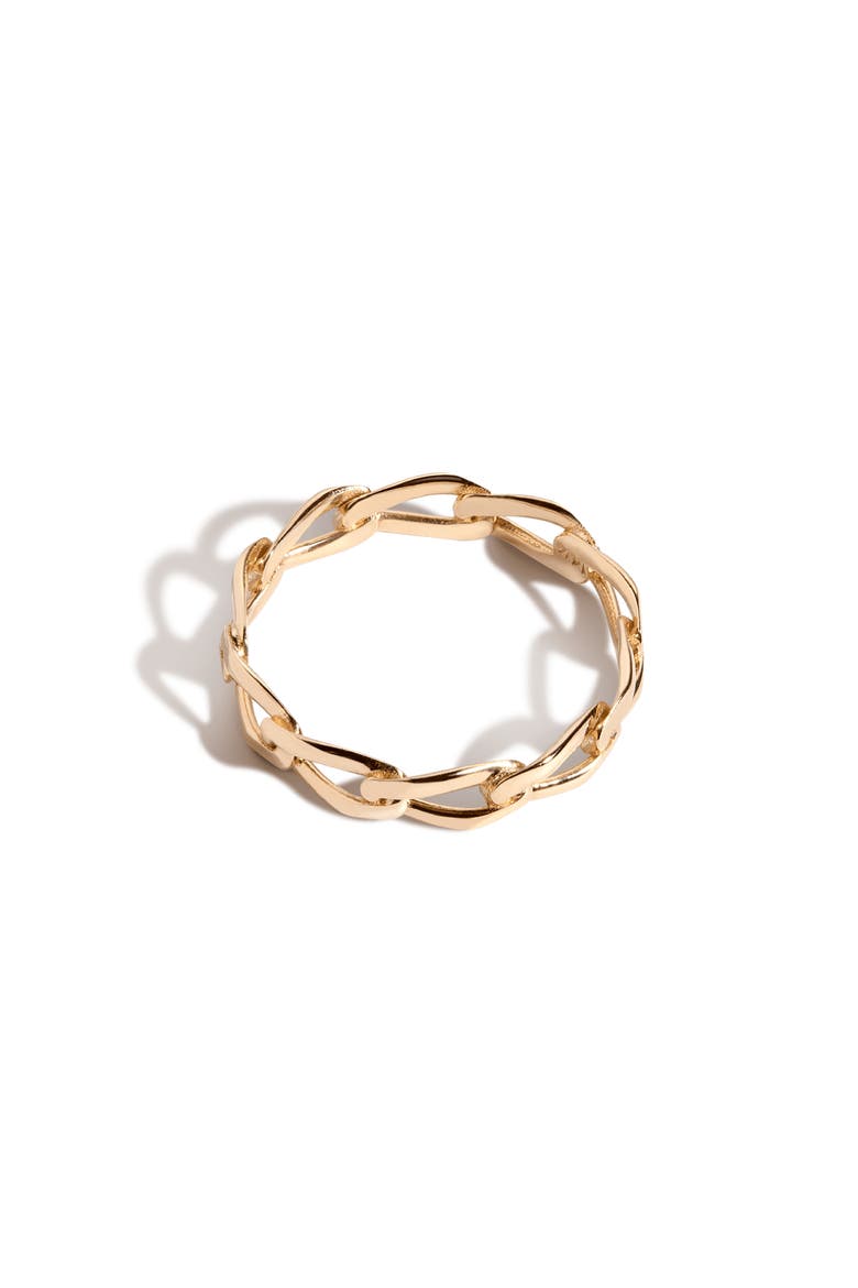 Open Link Ring, Alternate, color, Yellow Gold Vermeil