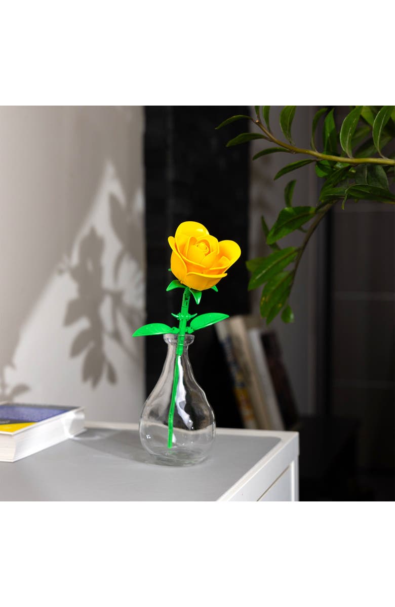 Brickcraft Bricktanicals Yellow Rose Building Set, Alternate, color, Beige