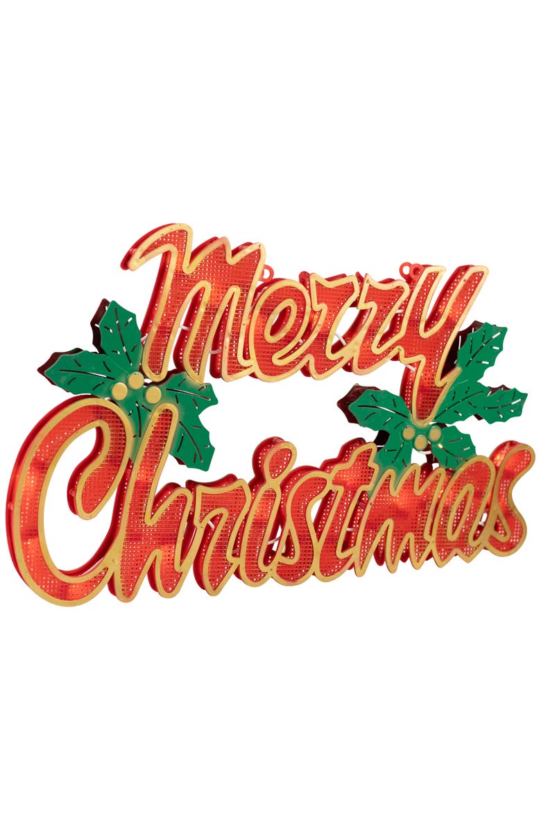 Northlight Lighted Merry Christmas Window Silhouette - 16.5", Alternate, color,