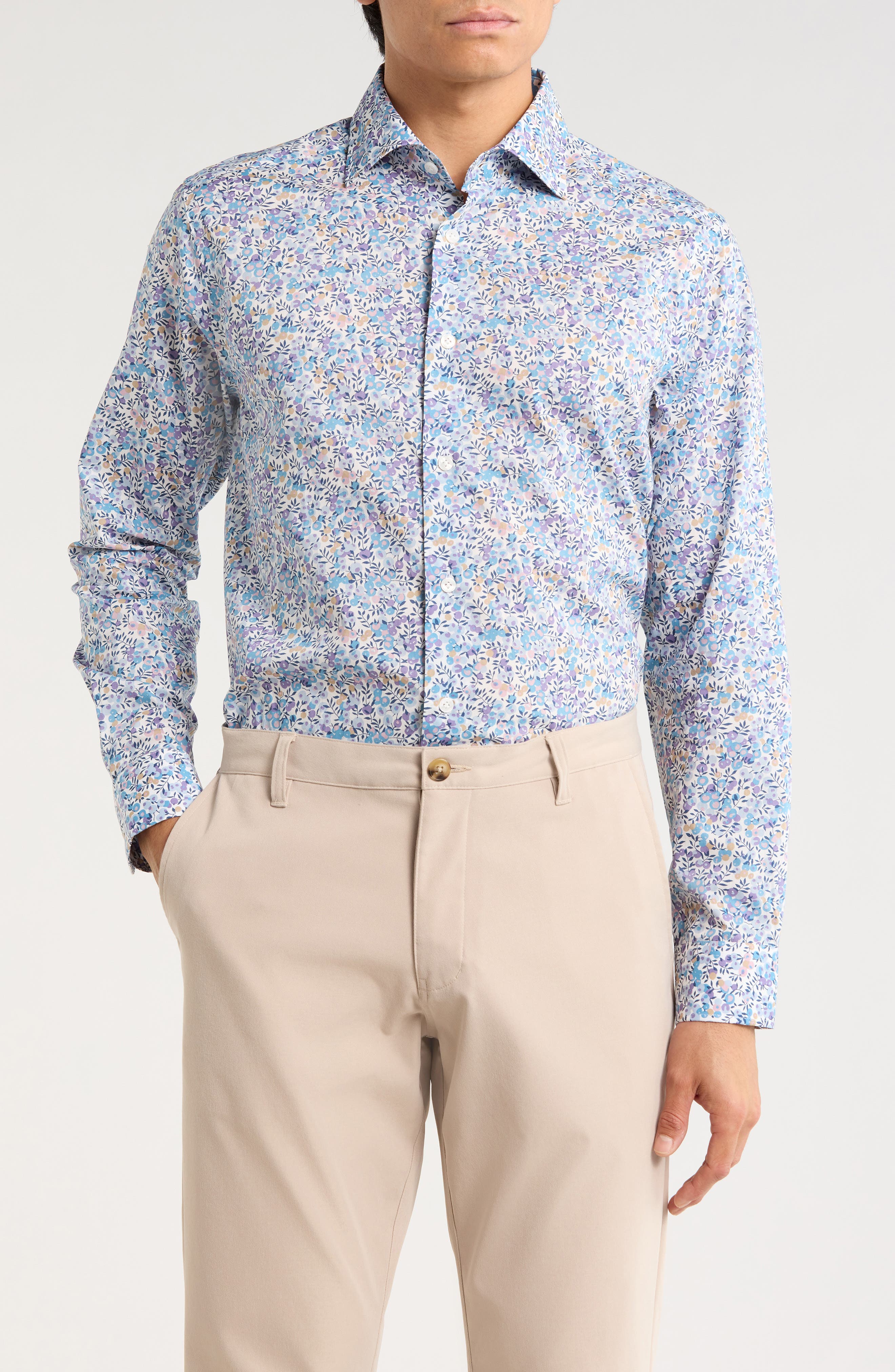Jack Victor Dunsmuir Long Sleeve Woven Shirt