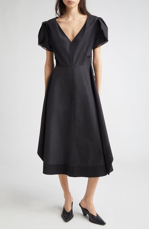 3.1 Phillip Lim V-neck Tulip-sleeve Midi Dress