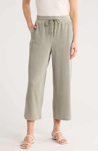 Bobeau Ember Ribbed Wide Leg Pants