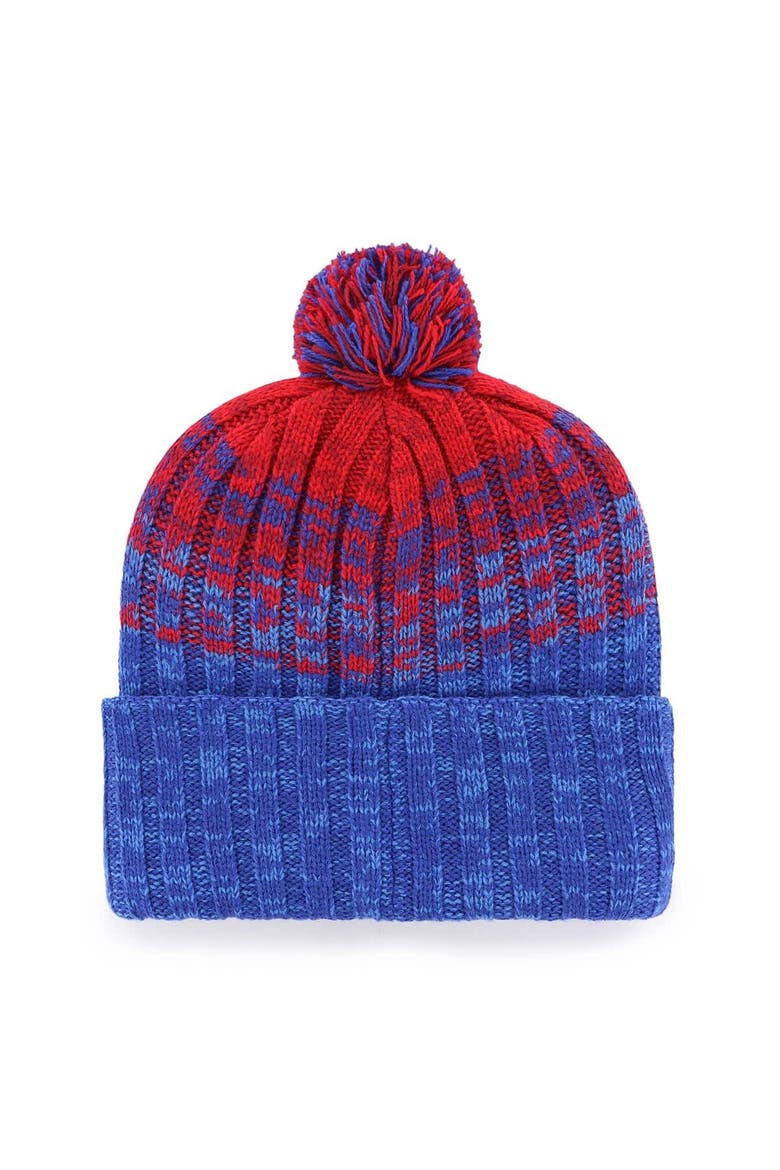 Men's '47  Royal Chicago Cubs Cascade Cuffed Knit Hat with Pom, Alternate, color, Royal