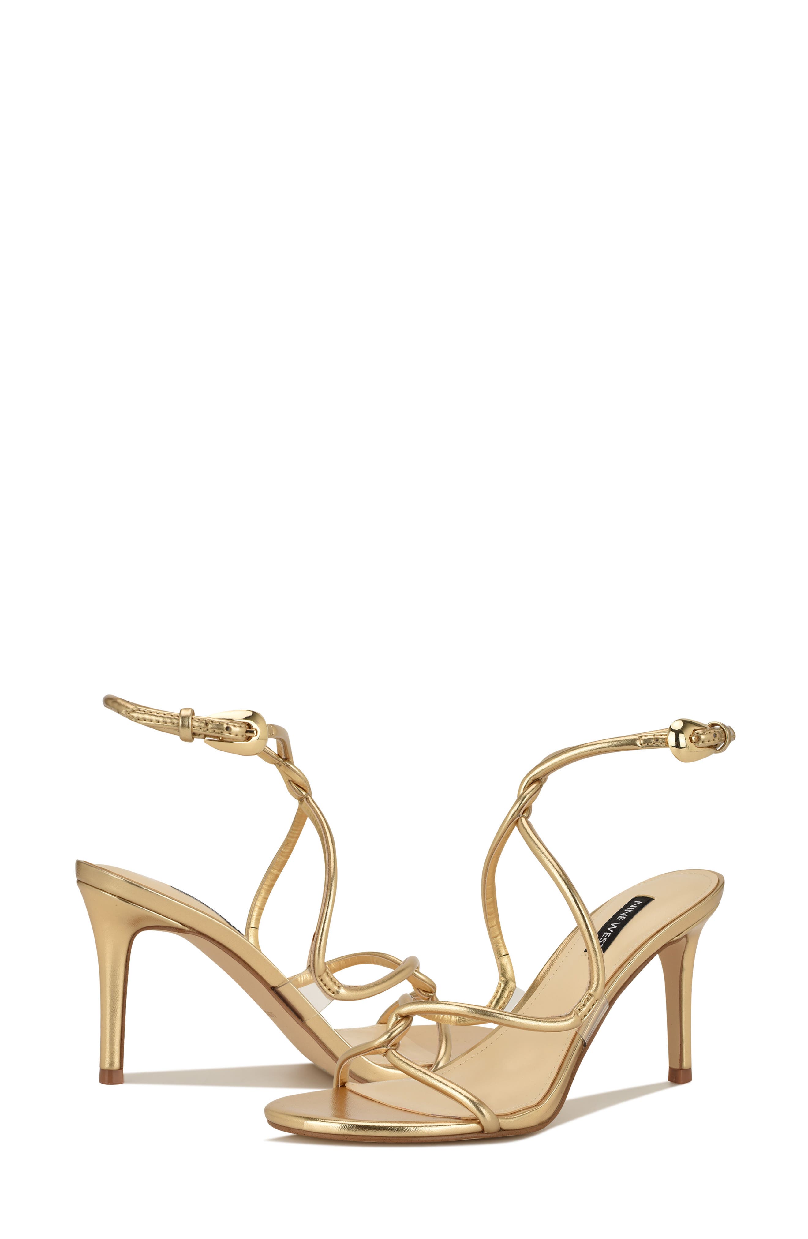 Emerila Ankle Strap Sandal, Alternate, color, GOLD