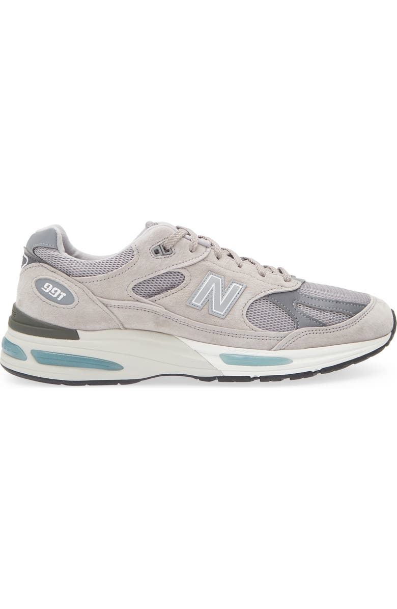 New Balance Gender Inclusive Made in UK 991 v2 Sneaker, Alternate, color, Dove/ Alloy