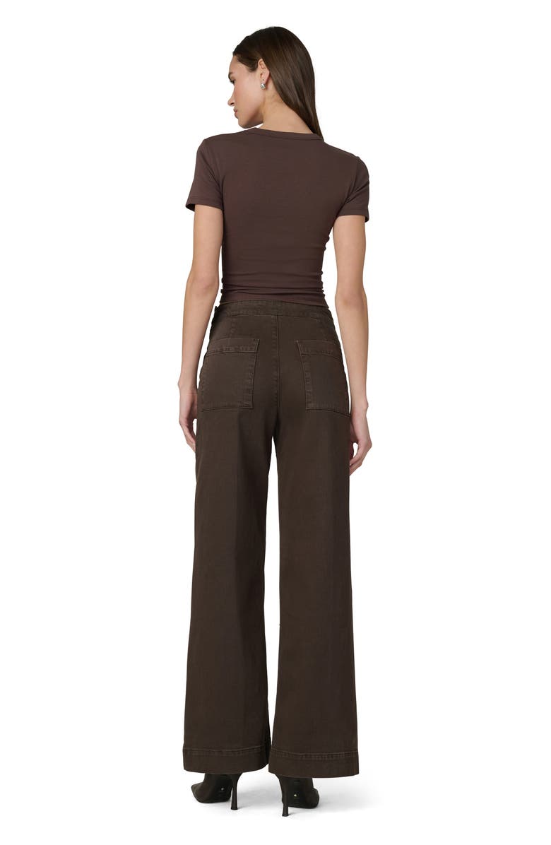 Joe's The Side Zip High Waist Wide Leg Jeans, Alternate, color, Coffee Bean