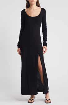 & Other Stories Long Sleeve Rib Maxi Sweater Dress