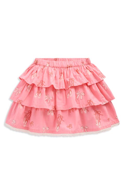 Kids' Tiered Ruffle Cotton Skirt (Toddler, Little Kid & Big Kid)
