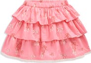 Mini Boden Kids' Tiered Ruffle Cotton Skirt