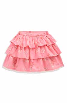 Kids' Tiered Ruffle Cotton Skirt