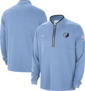 Nike Men's Nike Light Blue Memphis Grizzlies Authentic Performance Half-Zip Jacket
