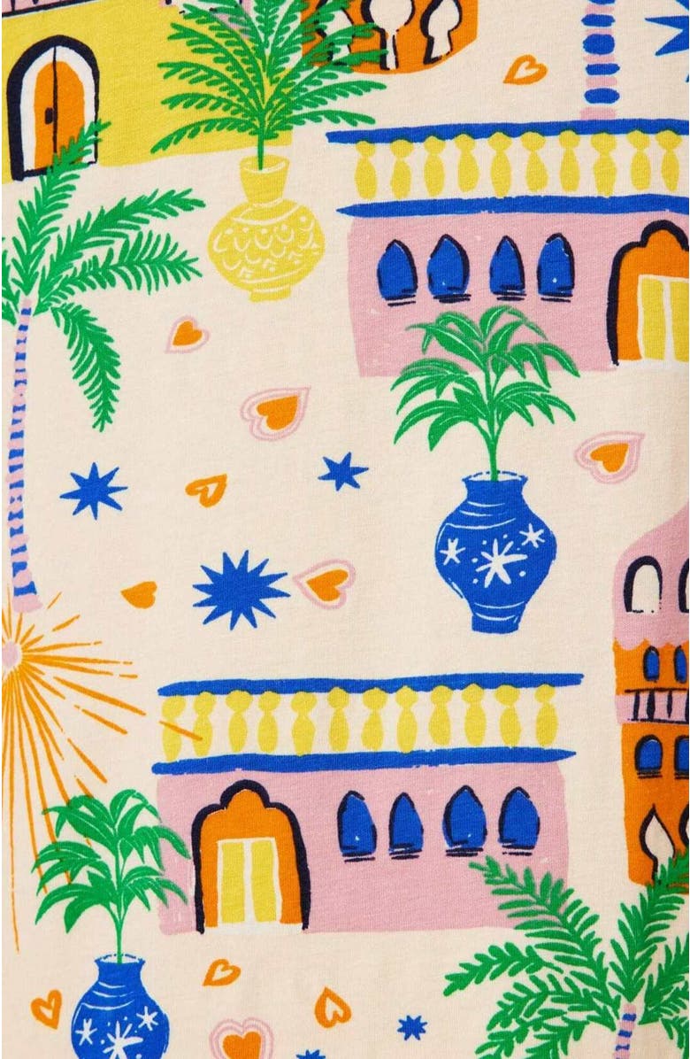 The Cat's Pajamas Pima Knit Short Pajama Set, Alternate, color, Moroccan Magic