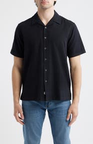 James Campbell Ephesia Slub Cotton Camp Shirt
