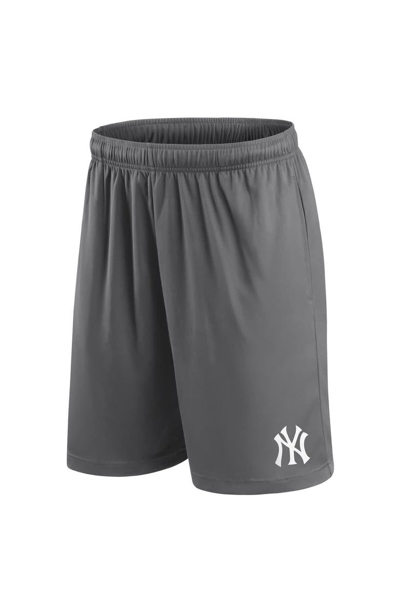 FANATICS Men's Fanatics Gray New York Yankees Primary Logo Shorts, Alternate, color, 