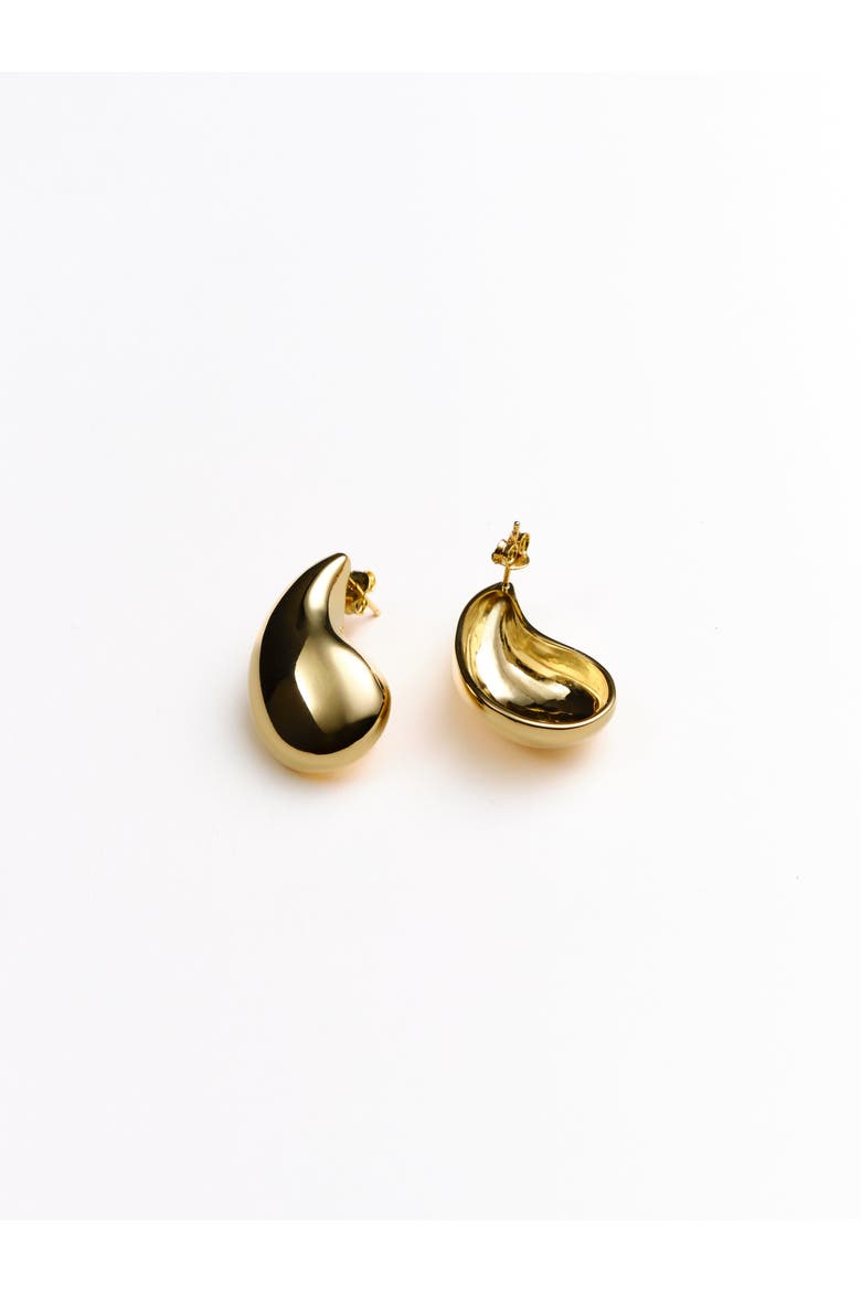 Jordan Teardrop Earrings, Alternate, color, Recycled Gold Vermeil