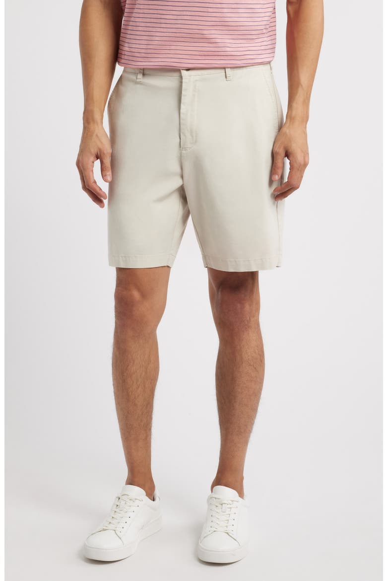 Crown Comfort Cotton & Modal Blend Shorts, Main, color, STONE