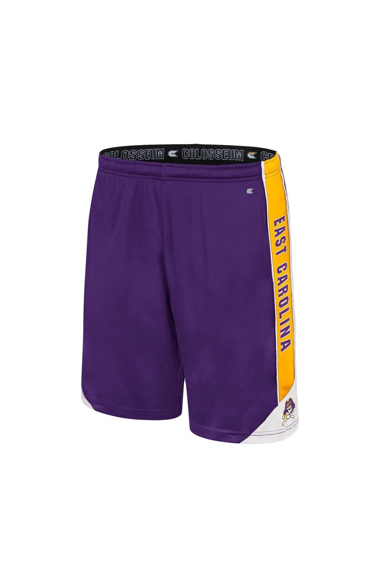 COLOSSEUM Men's Colosseum Purple ECU Pirates Haller Shorts, Alternate, color, 
