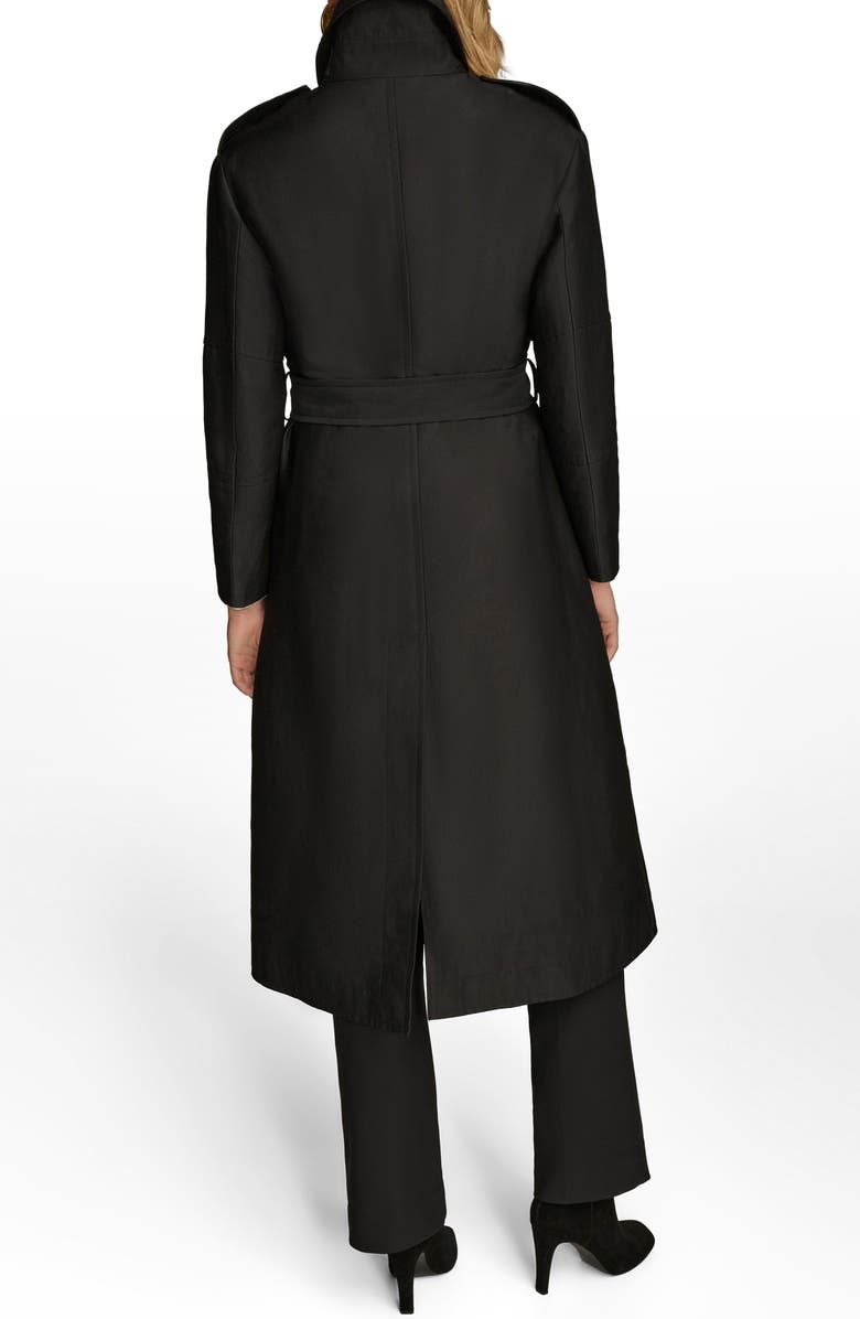 Donna Karan New York Safari Rain Coat, Alternate, color, Black