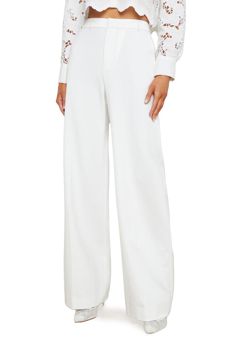 Livvy Straight Leg Pants, Main, color, WHITE