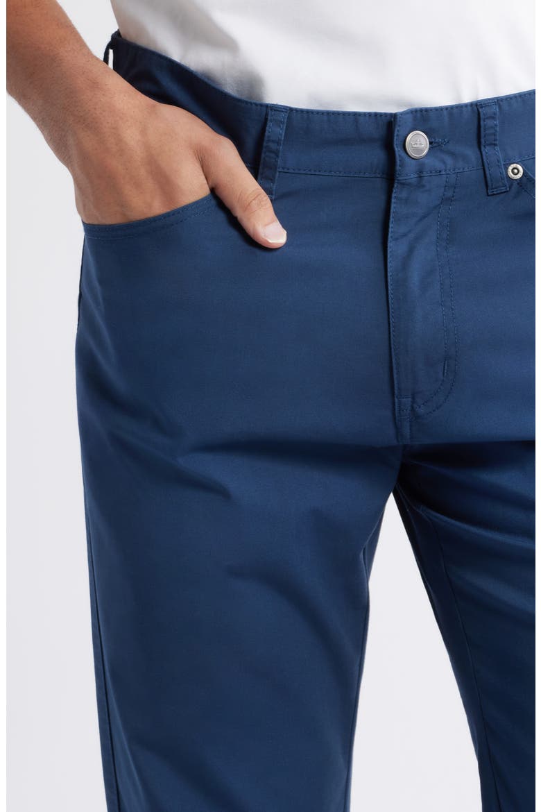 Crown Comfort Signature Sateen Five-Pocket Pants, Alternate, color, WASHED NAVY