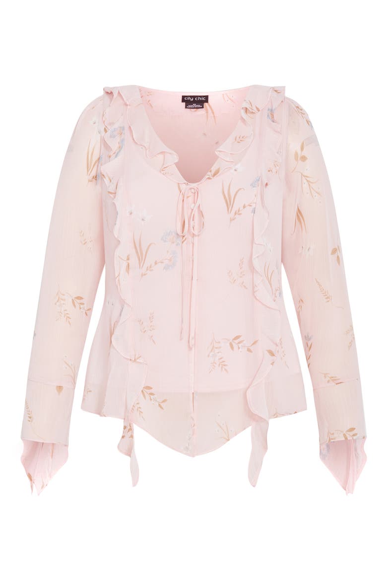 Sweet Nothings Ruffle Top, Alternate, color, ARIA FLORAL