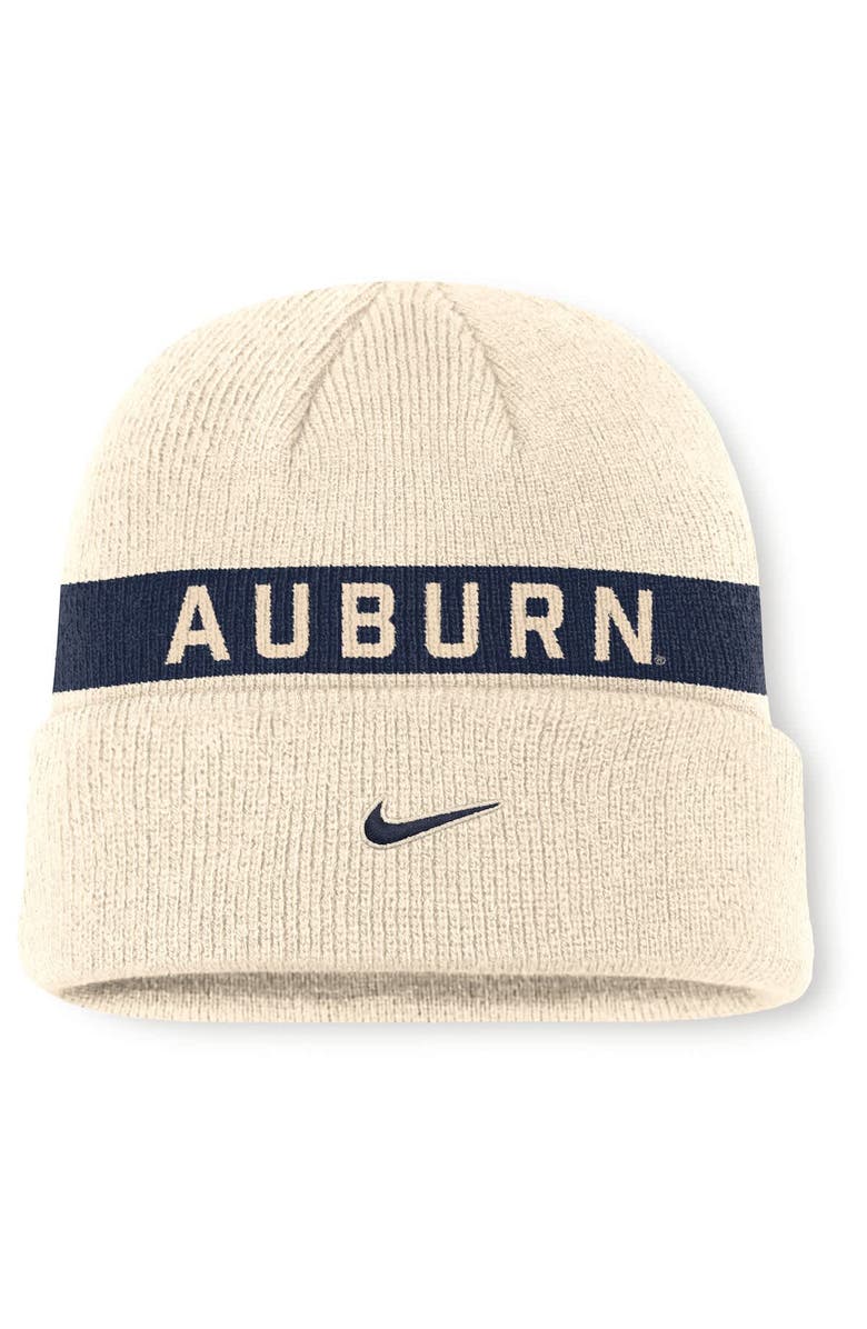 Nike Men's Nike Natural Auburn Tigers Peak Primetime Utility Cuffed Knit Hat, Alternate, color, Natural