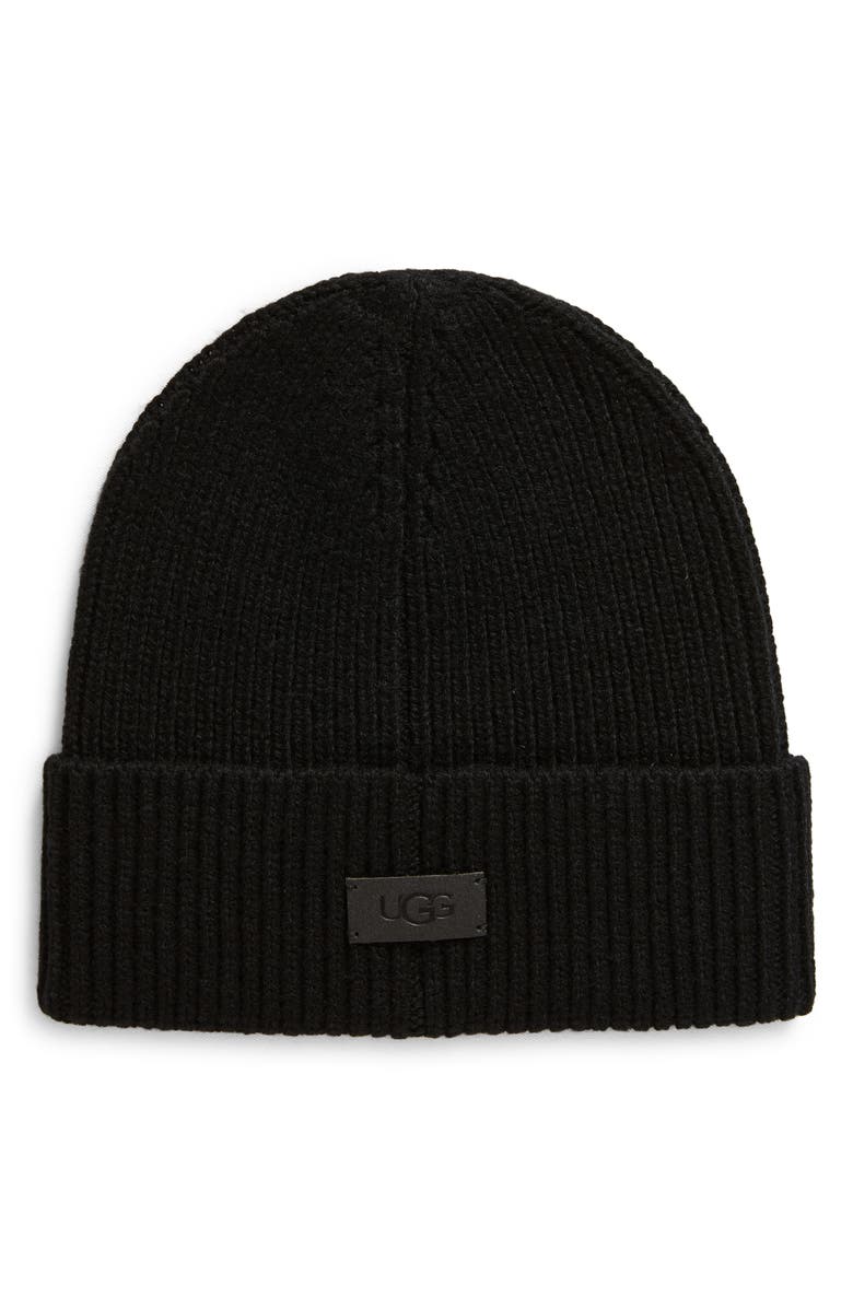UGG<sup>®</sup> Wide Cuff Rib Beanie, Main, color, 