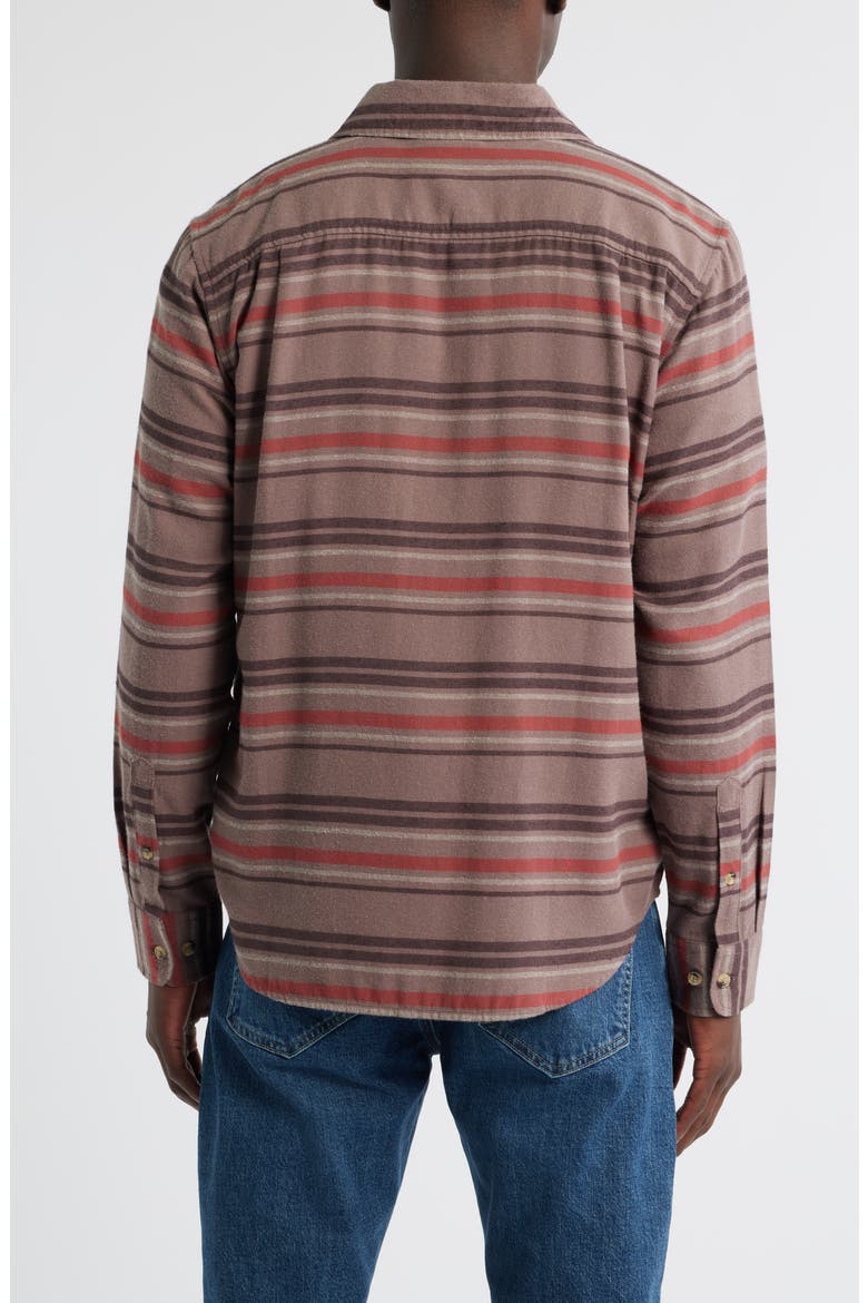 Briarcreek Stripe Flannel Button-Up Shirt, Alternate, color, MAUVE