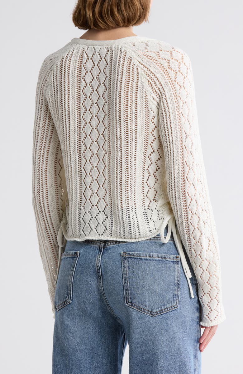 Noisy may Luna Cinched Sweater, Alternate, color,