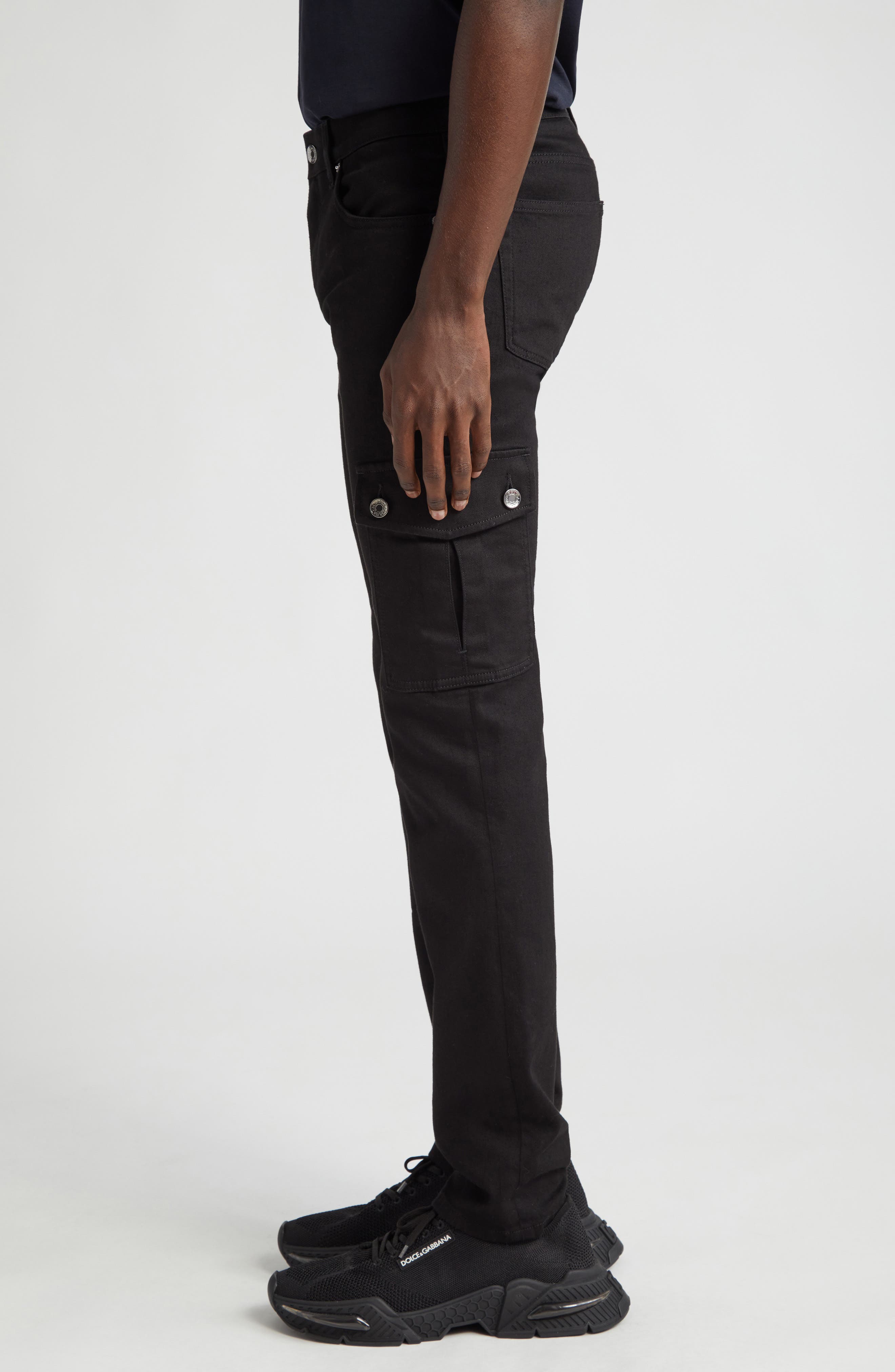 Washed Stretch Denim Cargo Pants (Men) | Nordstrom