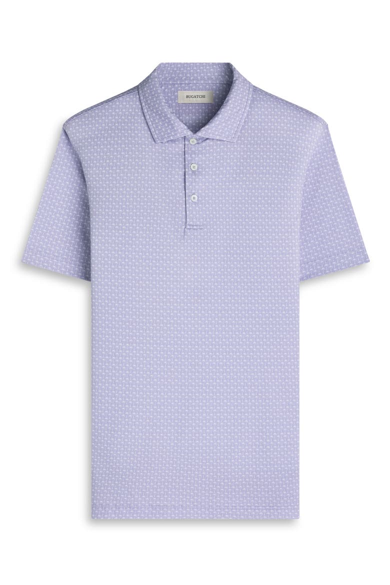 Victor OoohCotton® Palm Tree Print Polo, Alternate, color, LAVENDER