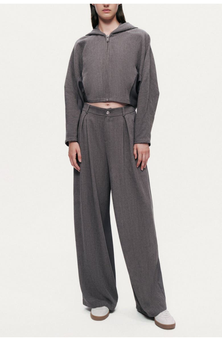 Nocturne High-Rise Tailored Pants, Alternate, color, Anthracite