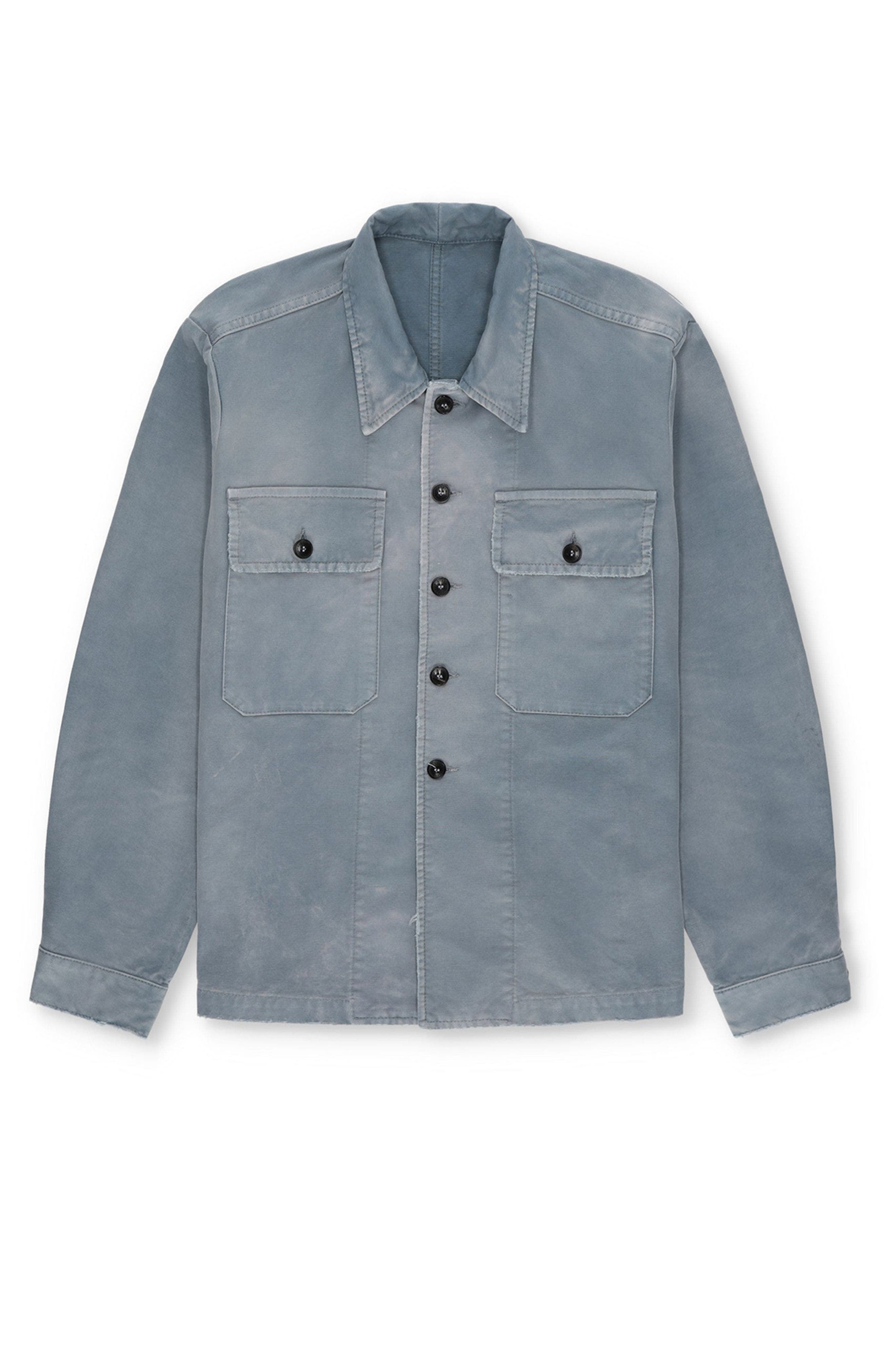 Helvetica Solarized Cotton Overshirt