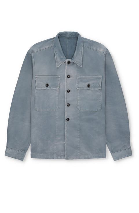 Helvetica Solarized Cotton Overshirt